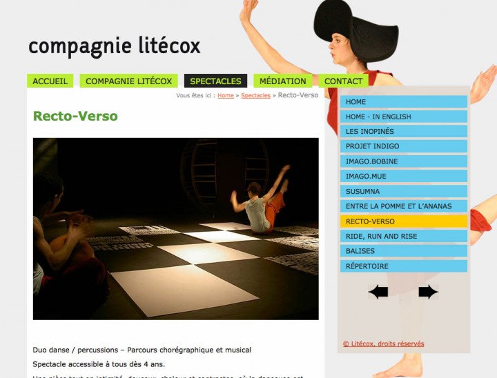 Site litecox.fr, graphisme, developpement, web