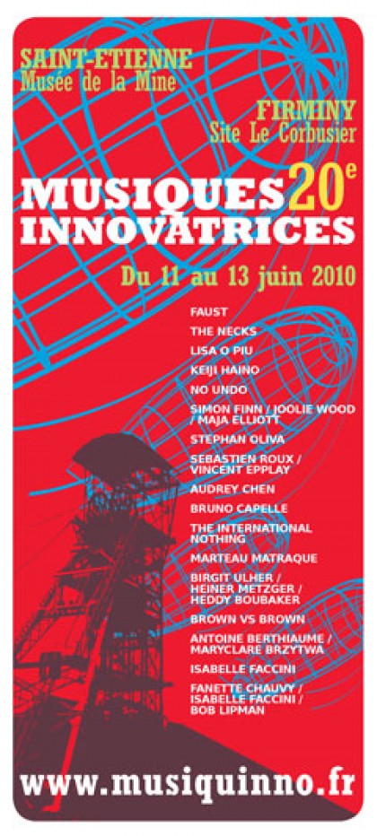 Graphisme et prépresse Festival Musiques Innovatrices 2010, graphisme, print