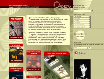 Boutique web orkhestra.fr, graphisme, developpement, web