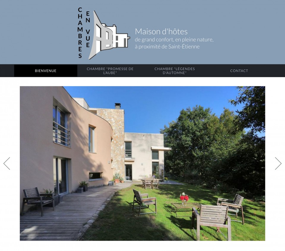 Chambres en vue, graphisme, developpement, web